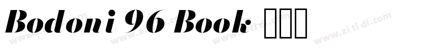 Bodoni 96 Book字体转换